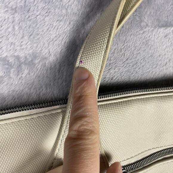 Lug Alto Matte Luxe Bag Purse Pebble IcePop Travel Carry On Handbag Tote Ivory - Picture 6 of 10